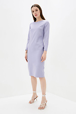 Пряма офісна сукня міді фіолетового кольору з довгими рукавами Garne 3039535 фото №2