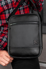 Черная сумка через плечо мессенджер с длинным ремешком SGEMPIRE 8015535 фото №2