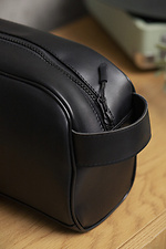 Шкіряна Косметичка Дорожна Сумка Несесер Cosmetic Black Without 8049535 фото №3