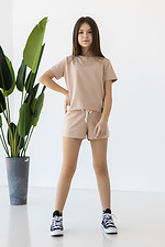 Sommerliche Baumwoll-Shorts IANINA-HD beige für Mädchen Garne 3034536 Foto №2