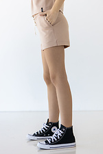 Літні бавовняні шорти IANINA-HD бежевого кольору на дівчинку Garne 3034536 фото №6