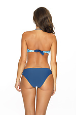 Blue one-piece swimsuit with removable straps and lowered bottoms Marko 4024536 photo №3