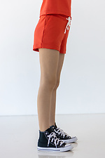 Summer cotton shorts IANINA-HD brick color for girls Garne 3034537 photo №4