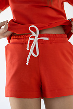 Summer cotton shorts IANINA-HD brick color for girls Garne 3034537 photo №5
