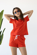 Літні бавовняні шорти IANINA-HD цегляного кольору на дівчинку Garne 3034537 фото №8