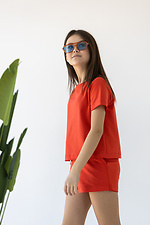 Літні бавовняні шорти IANINA-HD цегляного кольору на дівчинку Garne 3034537 фото №9