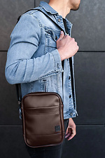 Brown messenger bag with long strap SGEMPIRE 8015537 photo №2