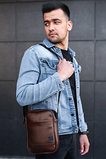 Brown messenger bag with long strap SGEMPIRE 8015537 photo №4