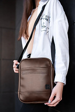 Brown messenger bag with long strap SGEMPIRE 8015537 photo №5