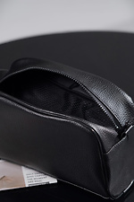 Leather Cosmetic Bag Travel Bag Necessaire Cosmetic Crocodile Black Without 8049537 photo №4