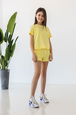 Літні бавовняні шорти IANINA-HD жовтого кольору на дівчинку Garne 3034538 фото №2