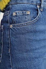 Двухцветные женские джинсы укороченного кроя  4014538 фото №4