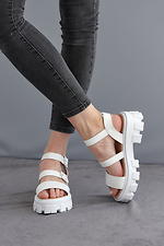 Chunky summer platform sandals with buckles  8019539 photo №7