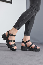Chunky summer platform sandals with buckles  8019540 photo №8