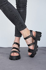 Chunky summer platform sandals with buckles  8019540 photo №9