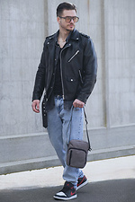 Messenger Basic Gray Melange Man Without 8049540 photo №2