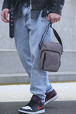 Messenger Basic Gray Melange Man Without 8049540 photo №4