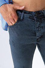 Літні темні джинси для чоловіків  4015541 фото №4