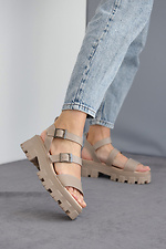 Chunky summer platform sandals with buckles  8019541 photo №1
