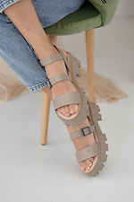 Chunky summer platform sandals with buckles  8019541 photo №3