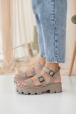 Chunky summer platform sandals with buckles  8019541 photo №7