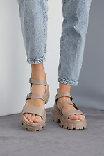 Chunky summer platform sandals with buckles  8019541 photo №8