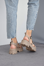 Chunky summer platform sandals with buckles  8019541 photo №9