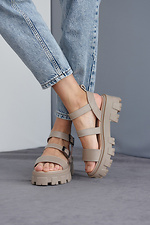 Chunky summer platform sandals with buckles  8019541 photo №11