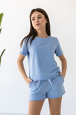 Sommerliches Baumwoll-T-Shirt IANINA-D blau für Mädchen Garne 3034542 Foto №3