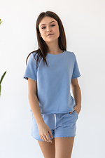 Sommerliches Baumwoll-T-Shirt IANINA-D blau für Mädchen Garne 3034542 Foto №4