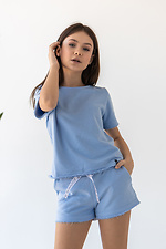 Summer cotton t-shirt IANINA-D blue for girls Garne 3034542 photo №5
