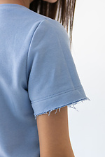 Літня бавовняна футболка IANINA-D блакитного кольору для дівчинки Garne 3034542 фото №9