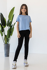 Sommerliches Baumwoll-T-Shirt IANINA-D blau für Mädchen Garne 3034542 Foto №12