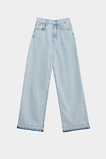 Leichte Jeans mit weitem Bein und hoher Leibhöhe  4014543 Foto №5