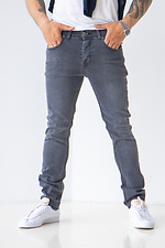 Літні сірі джинси для чоловіків  4015543 фото №1
