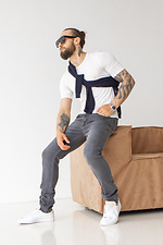 Summer gray jeans for men  4015543 photo №2