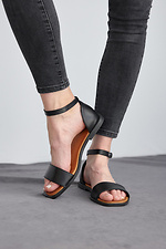 Classic leather sandals with closed heel  8019544 photo №9