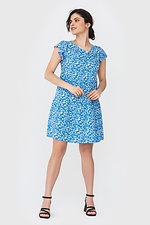 Літня штапельна сукня LIZZ до коліна з пишними короткими рукавами Garne 3040545 фото №1