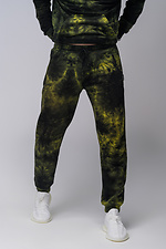 Бавовняні спортивні штани на манжетах в стилі тай-дай Custom Wear 8025545 фото №2
