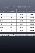 Свитер мужской теплый джемпер трикотажный пулловер Teamv Черный Teamv 8034545 фото №6