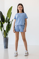 Summer cotton shorts IANINA-HD blue for girls Garne 3034546 photo №2