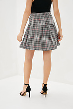 Wool-blend mini skirt with yoke and wide pleats Garne 3039546 photo №3