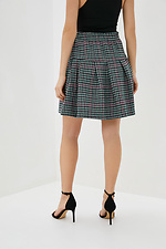 Wool-blend mini skirt with yoke and wide pleats Garne 3039547 photo №3