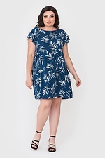 Літня штапельна сукня LIZZ до коліна з пишними короткими рукавами Garne 3040547 фото №1