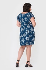Летнее штапельное платье LIZZ до колена с пышными короткими рукавами Garne 3040547 фото №4