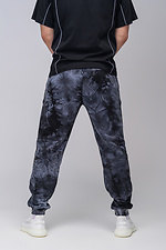 Бавовняні спортивні штани на манжетах в стилі тай-дай Custom Wear 8025547 фото №3