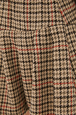 Spódnica mini z domieszką wełny z karczkiem i szerokimi plisami Garne 3039548 zdjęcie №4