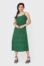 Długa sukienka AMI w kwiecisty wzór na ramiączkach typu spaghetti Garne 3040548 zdjęcie №1