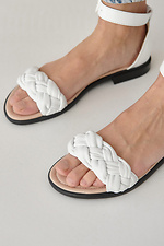 Classic leather sandals with closed heel  8019549 photo №10