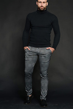 Gray Checked Skinny Pants Custom Wear 8025549 photo №3